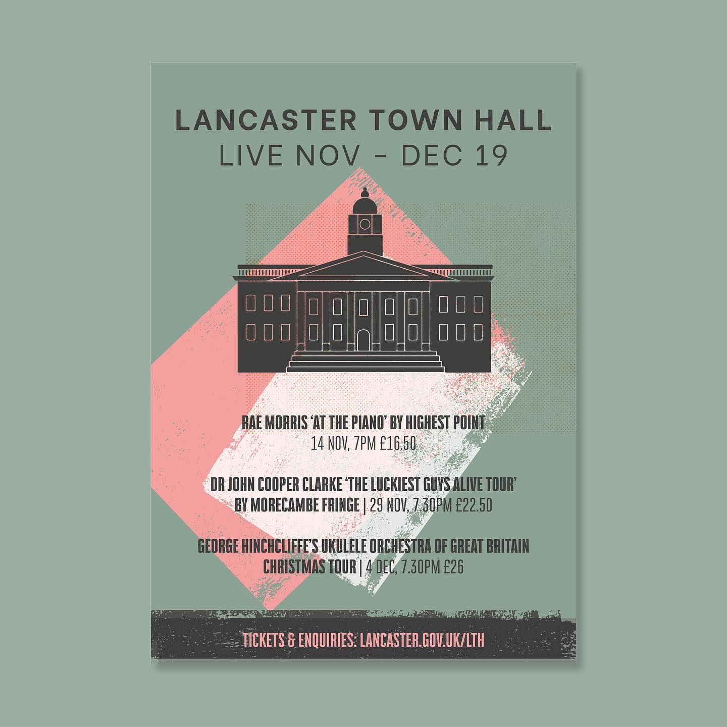 Poster Design for Lancaster Town Hall